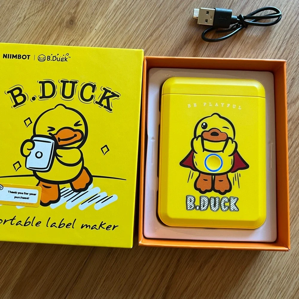 NIIMBOT B.Duck Co-Branded D110 Label Maker Limited Edition Yellow